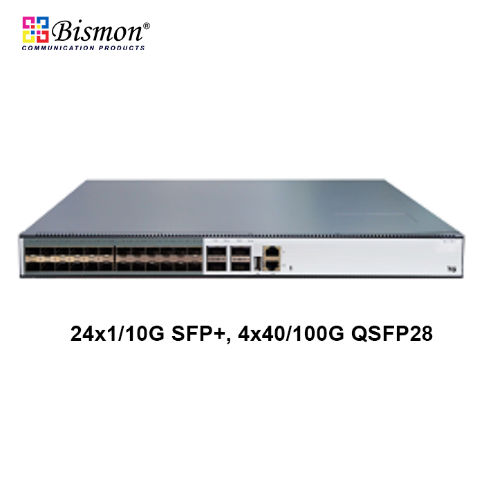 24*1/10GB SFP+ with 4*40/100G QSFP L3 Managed Core Routing Switch